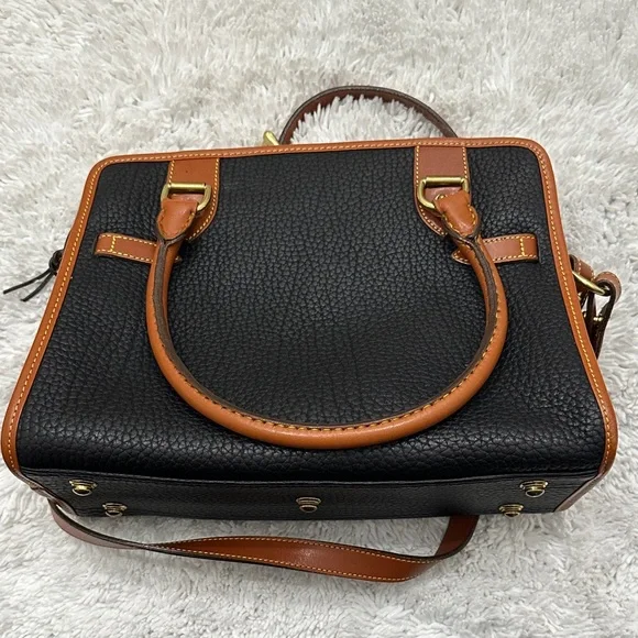 Dooney & Bourke Black and Tan Satchel - Picture 4 of 16